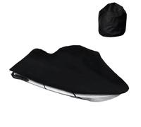 Motorboat Cover - Oxford Fabric UV Resistant Protector with Straps, Sun Fade Defense and Secure Fit, Watercraft Cover for Recreational Boaters for Marina Storage, Navy Blue Exterior Style