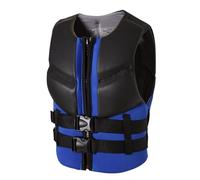Motorboat Swimming Vest for Adults, Neoprene High Buoyancy Breathable Anti-Collision Safety Floatation Vest for Swimming Surfing Kayaking Boating Water Sports Activities Gear(Blue,L)