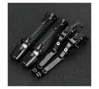 Motorcycle Accessories Extendable Brake Clutch Levers Handlebar Grips Handle Ends for Kawasaki for ER-6F for ER6N 2009-2016 2017,Embrayage de Frein de Moto