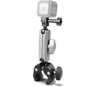 Motorcycle Action Camera Mount Aluminum Motorcycle Mount with Dual Ball Joint 360 Degree Rotation 1/4-20 Thread for GoPro Hero 12 11 10 9 8 7 6 5 D-JI Osmotion Insta-360 X1 Go3 Go2