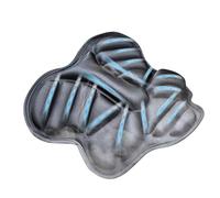 Motorcycle Air Seat Cushion | Foam Breathable Shock Absorbing Anti Slip Ventilated Comfort Pad Front & Rear Size 28.5×28cm / 22.5×21cm Lightweight Long Ride Riding Comfort Accessory Dirt Bike Sco