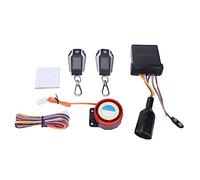 Motorcycle Alarm System with PKE Smart Sensing LCD Remote Control 105 125dB Anti Theft Security Device for 12V Motorcycles ATV Offroad Vehicles Tricycles Electric Vehicles White (White Case Without