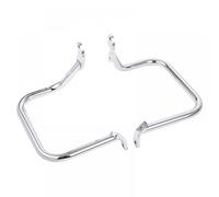 Motorcycle arrière Saddlebag Guard Rail Crash Compatible avec le patrimoine compatible Flstc 2000-2017(Chrome)