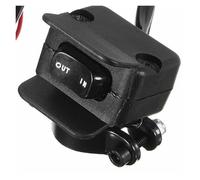 Motorcycle ATV/UTV 3 Meters Winch Rocker Switch Handlebar Control Line Warn Kits 12V Full Sealed Switch Connector Supplie Black Control switch