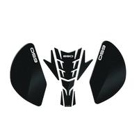 Motorcycle Autocollant Côté Carburant Réservoir De Réservoir De Carburant pour pour Z650 pour Ninja 650 2017 Decal Gas Traction Pad AntidéRapants RéServoir(Blanc,X-1)