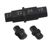 Motorcycle Axle Spindle Tool - 12 24mm Compact Socket | Precision Portable Tool with Hardened Steel Material with Ergonomic Design for Nut Tire Wheel Fork Rear Automotive Mechanic Garage Shop Repair