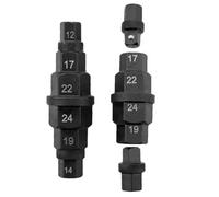 Motorcycle Axle Tool - 12-24mm Precise Portable Compact Tool | Spindle Nut Socket | Nut Tire Wheel Fork Rear Automotive Mechanic Garage Shop Repair Maintenance | Hex Wrench Sleeve Axle Spindle Bearing