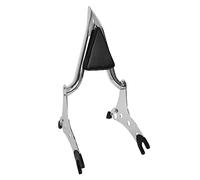 Motorcycle Backrest Sissy Bar Passenger Back Rest Pad Compatible for Indian Dark Horse Challenger Chieftain Roadmaster Springfield Pursuit Vintage Limited 2014-2023 2024 (24" Height, Chrome)