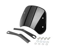 Motorcycle Black Universal 6.5"-9.45" Headlight Adjustable Windscreen Wind Deflector Windshield for Harley for Honda for Yamaha for Kawasaki,Moto Pare-Brise