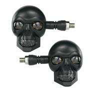 Motorcycle Blinkers | 12v Waterproof Universal Skull Shape Lamp | Motorcycl | Motorcycle Turn Indicator Lights For Riding Mountain Camping Hiking Fishing Survival Travel Home Indoor Pathway Blackout