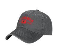 Motorcycle Cap Drapeau De L'Albanie Casquette De Chasse Sportive Casquette Réglable Casquette Baseball pour Extérieur, Running, Homme