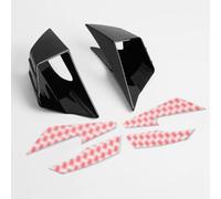 Motorcycle Carénage Side Ailes Avant pour Cbr650r pour Cbr650r pour CBR 650 R 2019-2023 Carénage Aero Winglet Couvercle Latéral Aile Aérodynamique (Color : Bright Black)