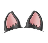 Motorcycle Cat Ears - 1 Paire d'oreilles de Chat créatives Autocollants de Chapeau Dur | Accessoire d'oreille pour Coquille et | Ajustements de Cornes de Casque et Chapeau de Ski pour CA