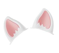 Motorcycle Cat Ears - Cute Kitten Helmet Decoration Pair, Adhesive Peel Stick Headgear Attachment, Playful Riding Costume | Fun Animal Ear Helmet Add on for Women Men Kids Scooters Bikes