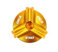 Motorcycle CNC Engine Oil Filter Cover Oil Filler Plug Cap Compatible With GSXS 750 1000 GSX-S 750 1000 F GSX S 125 150 GSX-S 1000GT(Gold-750)