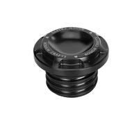 Motorcycle CNC Tank Cover Fuel Oil Gas Cap Compatible With Sportster Dyna Road Street Electra Glide Touring(Black)