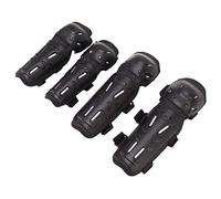 Motorcycle des Pads de Genou, Ajustement 4pcs Taille des Genoux de Moto de Taille Respirable Fermement enveloppé Réglable pour la Moto