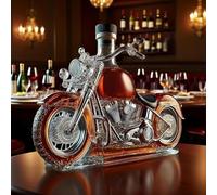 Motorcycle Design Glass Whiskey Decanter - 3D Motorcycle Shaped Whiskey Wine Bottle - Funny Bottle for Whiskey, Champagne, Vodka, Kitchen, Restaurant, Commercial, MotorcycleNouveau modèle