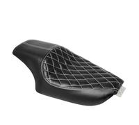 Motorcycle Deux sièges PU en Cuir Avant arrière Passager arrière Selle Compatible avec Les modèles Sportifs XL Iron 883 1200 48 Quarante-Huit 2004 à 2016(E)