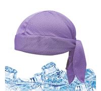Motorcycle Durags Hat - Performance Biking Headwrap | Lightweight Quick-Dry Skull Cap Including Secure Tie-Back Design & Soft Comfort Lining for Riding, Trekking and Sports