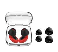 Motorcycle Earplugs- 27 Db, Reusable Silicone Noise Reduction Moto Ear Plugs,Soft Moto Earplugs Wind Noise,Anti Snoring Sleep Noise Cancelling Loop for Musicians,Travel(Red Black)