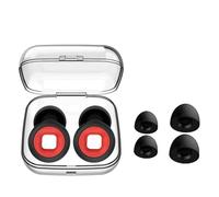 Motorcycle Earplugs- 27 Db, Reusable Silicone Noise Reduction Moto Ear Plugs,Soft Moto Earplugs Wind Noise,Anti Snoring Sleep Noise Cancelling Loop for Musicians,Travel(Red)