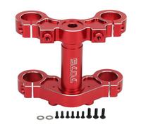 Motorcycle électrique Triple Tree Blamp Absorborneur Front Agrandis Aluminium pour Losi Promoto MX, Absorption de choc d'installation facile durable (Rouge)
