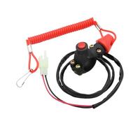 Motorcycle Engine Kill Stop Interrupteur Lonyard Compatible avec l'interrupteur de tueurs de Moteur de Bateau Hors-Bord(Red Kill Switch)