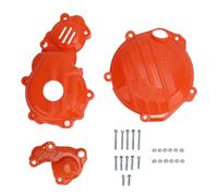 Motorcycle Engine Protector Guard Cover Duty ABS Crash pour -f SX-F Exc-F Sixdays FC FE FX 250 350 2016-2021 Autour de l'impact des Composants du Moteur (Orange)