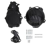 Motorcycle Engine Protector Guard Cover Duty ABS Crash pour -f SX-F Exc-F Sixdays FC FE FX 250 350 2016-2021 Autour de l'impact des Composants du Moteur (Noir)