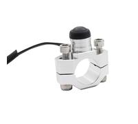 Motorcycle Engine Stop Start Switch Switch Bouton à Bouton-Poussoir instantanée Fit Universel Compatible avec Les modèles CRF250 CRF450(Silver)