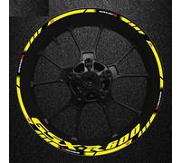 Motorcycle Épais Des Autocollants Extérieurs Sticker Stripe Wheel Decals Pour Suzuki GSXR600 GSXR 600 R 600R GSX-R R600 Fond jante réfléchissant(Color7)