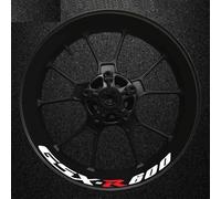 Motorcycle Épais Des Autocollants Extérieurs Sticker Stripe Wheel Decals Pour Suzuki GSXR600 GSXR 600 R 600R GSX-R R600 Fond jante réfléchissant(Color24)