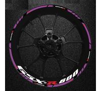 Motorcycle Épais Des Autocollants Extérieurs Sticker Stripe Wheel Decals Pour Suzuki GSXR600 GSXR 600 R 600R GSX-R R600 Fond jante réfléchissant(Color27)