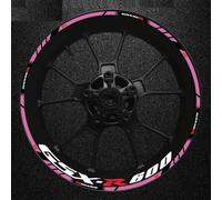 Motorcycle Épais Des Autocollants Extérieurs Sticker Stripe Wheel Decals Pour Suzuki GSXR600 GSXR 600 R 600R GSX-R R600 Fond jante réfléchissant(Color10)