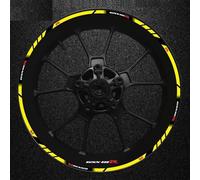 Motorcycle Épais Des Autocollants Extérieurs Sticker Stripe Wheel Decals Pour Suzuki GSXR600 GSXR 600 R 600R GSX-R R600 Fond jante réfléchissant(Color6)
