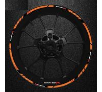 Motorcycle Épais Des Autocollants Extérieurs Sticker Stripe Wheel Decals Pour Suzuki GSXR600 GSXR 600 R 600R GSX-R R600 Fond jante réfléchissant(Color2)