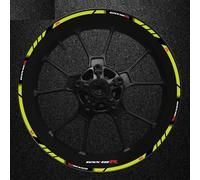 Motorcycle Épais Des Autocollants Extérieurs Sticker Stripe Wheel Decals Pour Suzuki GSXR600 GSXR 600 R 600R GSX-R R600 Fond jante réfléchissant(Color23)