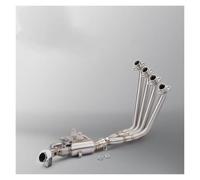 Motorcycle Exhaust for Honda for CBR650F/CBR650/CB650F | Front Link Pipe Escape Full System Valves To Control Sound Fits Muffler
