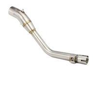 Motorcycle Exhaust Middle Connect Tube Stainless Steel Middle Link Pipe Tube Without Muffler for Honda for XR150L 2023,réglable