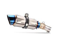 Motorcycle Exhaust Muffler Système Silencieux intermédiaire Slip-on 51 mm avec DB Killer en Acier Inoxydable, Compatible avec Ninja 650 F/R EX650F ER-6N ER-6F 2012-2016(H)