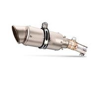 Motorcycle Exhaust Muffler Système Silencieux intermédiaire Slip-on 51 mm avec DB Killer en Acier Inoxydable, Compatible avec Ninja 650 F/R EX650F ER-6N ER-6F 2012-2016(B)