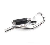Motorcycle Exhaust Muffler Système Tuyau d'échappement Avant en Acier Inoxydable, Grand turbocompresseur de Modification de Moto Compatible avec Benelli 250 Small Yellow Dragon 250(Suit 5)