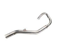 Motorcycle Exhaust Muffler Système Tuyau d'échappement Avant en Acier Inoxydable, Grand turbocompresseur de Modification de Moto Compatible avec Benelli 250 Small Yellow Dragon 250(Suit 18)