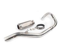Motorcycle Exhaust Muffler Système Tuyau d'échappement Avant en Acier Inoxydable, Grand turbocompresseur de Modification de Moto Compatible avec Benelli 250 Small Yellow Dragon 250(Suit 16)