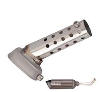 Motorcycle Exhaust Silencer, Waterproof Muffler Pipe, Steel Tube with Stable Build, Powersports Performance Enhancer for Bikes, Strong Muffler with Modern Design, Riding Tool for Highway Garage