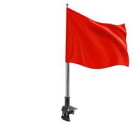Motorcycle Flag Mount - 1.3-Meter Telescopic Stainless Steel Adjustable Flagpole | Mountain Bikes Flag Pole | for Outdoor Road Bicycle Luggage Tour Travel Women Men