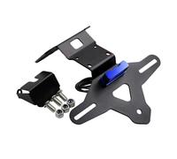Motorcycle Folding Rear License Plate Holder Fender Eliminator Kit Fit Compatible With 675NK 675 NK 675 SS CF Moto 675SR 675 SR SR-R(NO LOGO-blue)