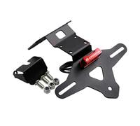 Motorcycle Folding Rear License Plate Holder Fender Eliminator Kit Fit Compatible with 675NK 675 NK 675 SS CF Moto 675SR 675 SR SR-R(CFMOTO-Red)
