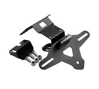 Motorcycle Folding Rear License Plate Holder Fender Eliminator Kit Fit Compatible with 675NK 675 NK 675 SS CF Moto 675SR 675 SR SR-R(675NK-black)